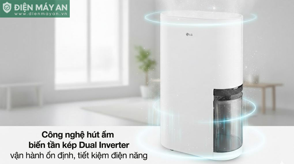 Máy hút ẩm LG Dual Inverter 34 lít DD20GMWE1.ABAE